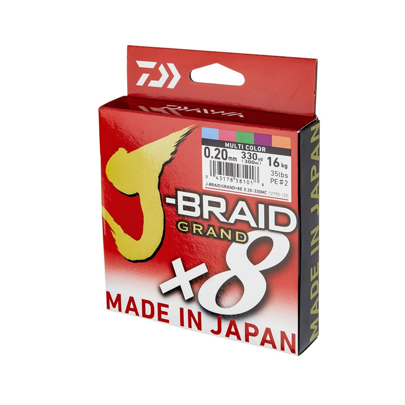 daiwa j braid grand x8 multi color pletená šnúra daiwa sk